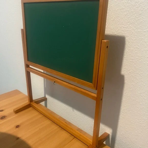 Authentic American Girl Blue Chairs,Activity table, Mac computer chalkboard 1999 - Picture 12 of 15